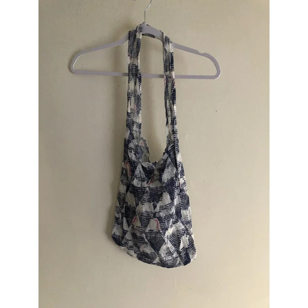 Free People Lightweight Gauze Hobo Shopping Tote Reusable Bag